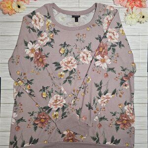 Torrid - Plush Floral Sweatshirt